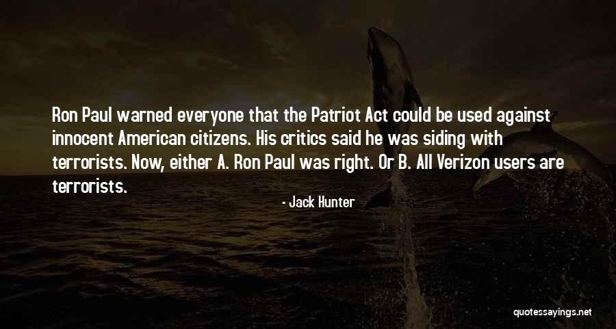 Verizon Quotes By Jack Hunter Verizon Quotes By Jack Hunter