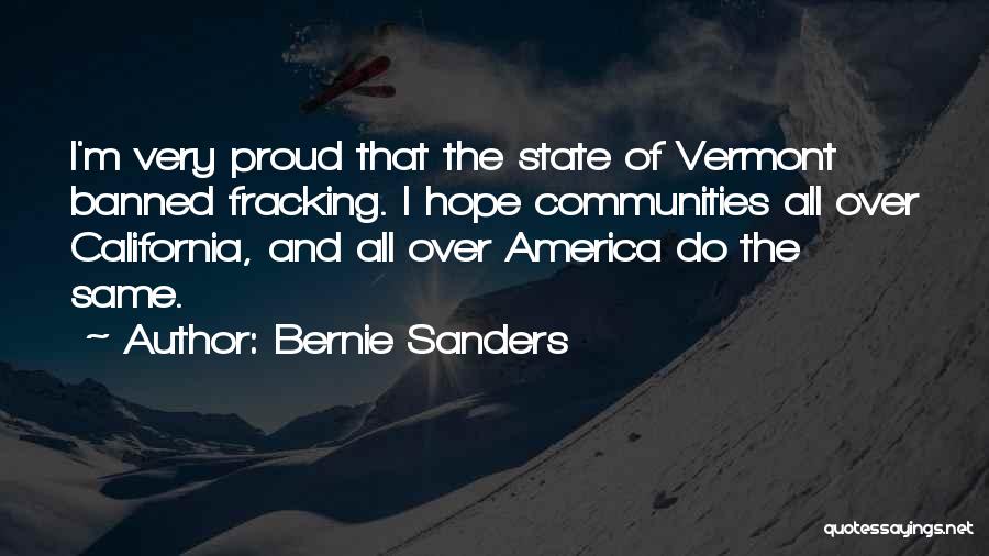 Vermont State Quotes By Bernie Sanders