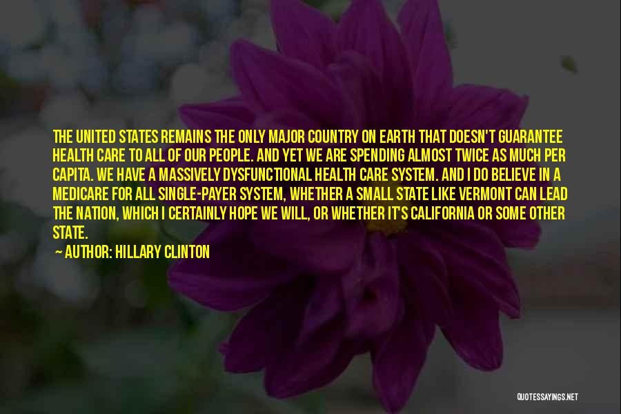 Vermont State Quotes By Hillary Clinton