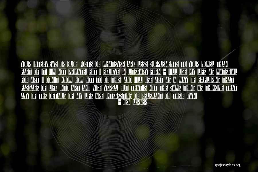 Versa Quotes By Ben Lerner Versa Quotes By Ben Lerner