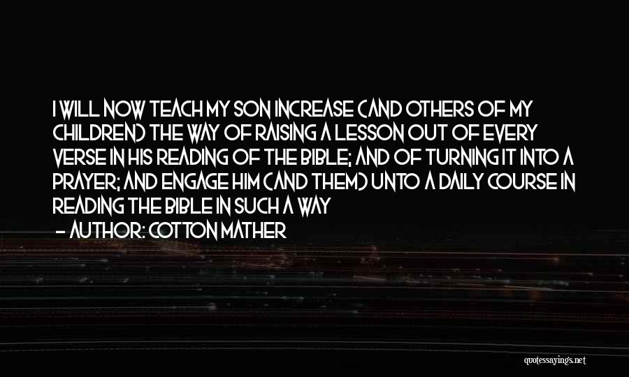Verse Quotes By Cotton Mather