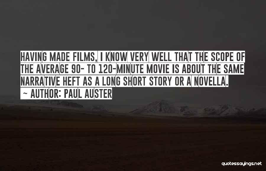 Versus Movie Quotes By Paul Auster