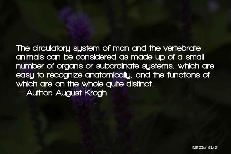 Vertebrate Quotes By August Krogh