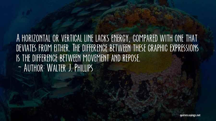 Vertical Line Quotes By Walter J. Phillips