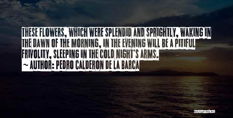 Very Cold Morning Quotes By Pedro Calderon De La Barca