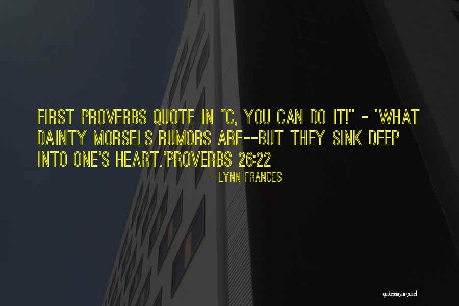 Very Deep Inspirational Quotes By Lynn Frances Very Deep Inspirational Quotes By Lynn Frances
