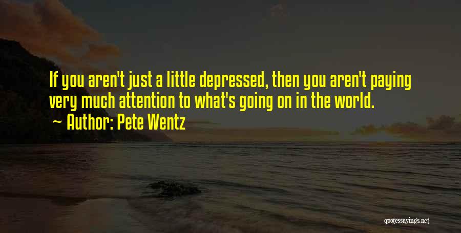 Very Depressed Quotes By Pete Wentz