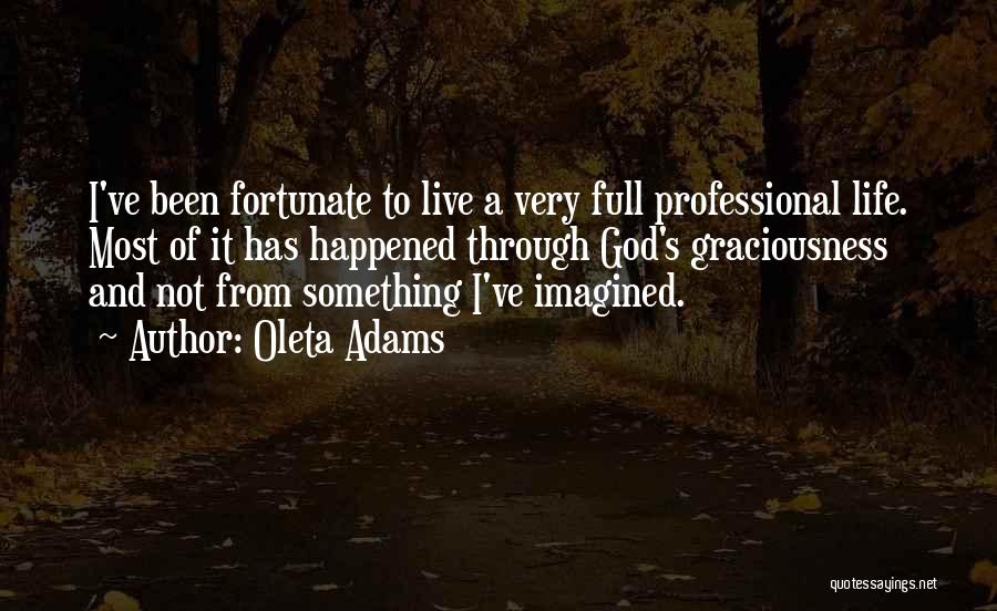 Very Fortunate Quotes By Oleta Adams