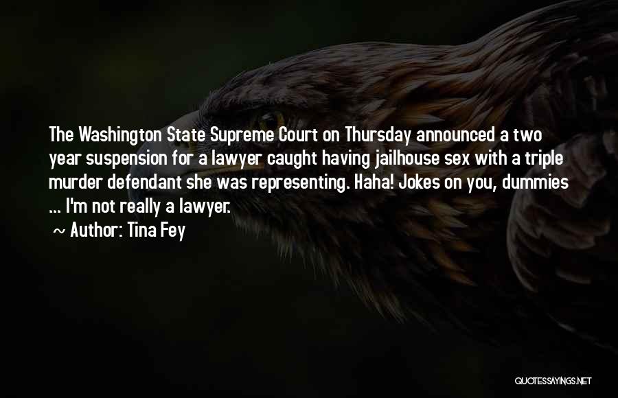 Very Funny Lawyer Quotes By Tina Fey