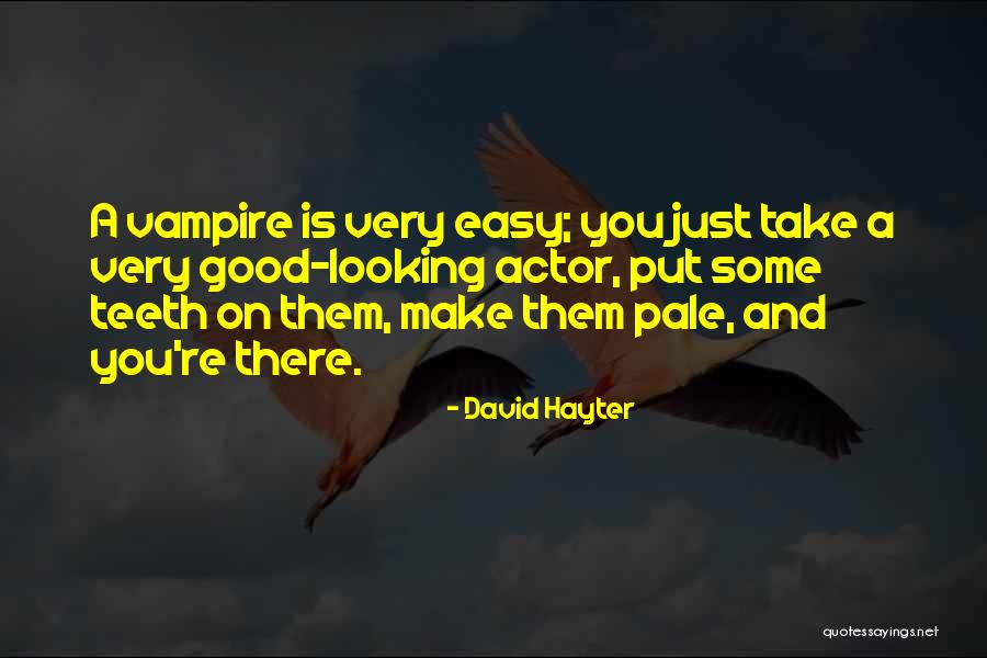 Very Good Looking Quotes By David Hayter Very Good Looking Quotes By David Hayter