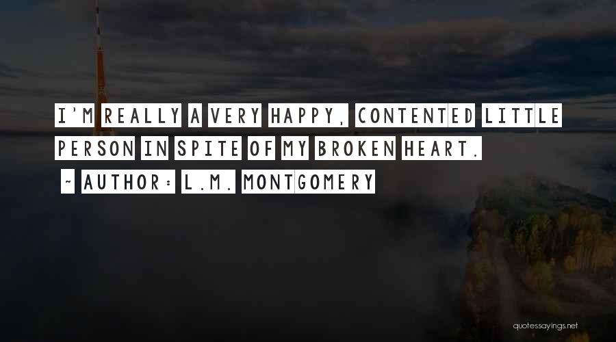 Very Happy And Contented Quotes By L.M. Montgomery