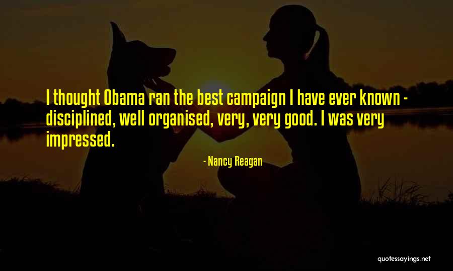 Very Impressed Quotes By Nancy Reagan Very Impressed Quotes By Nancy Reagan