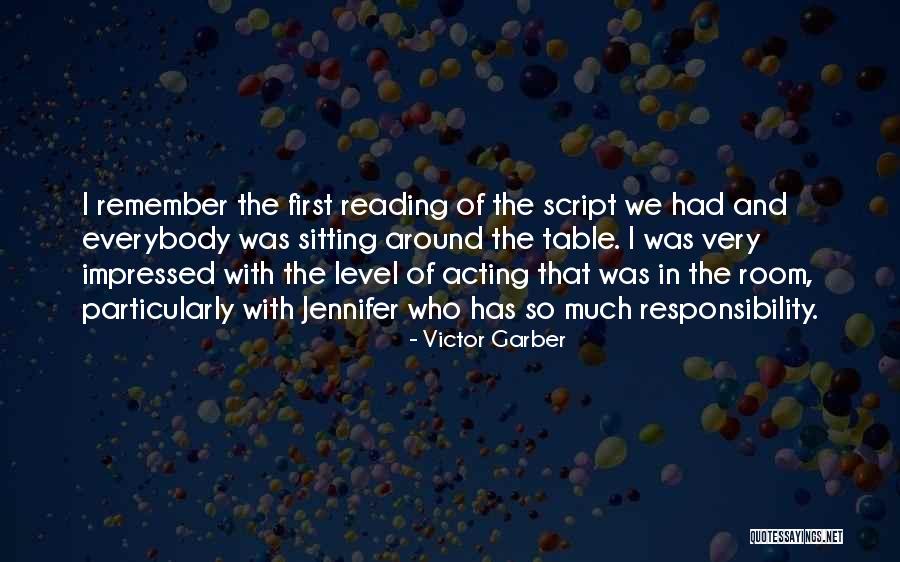 Very Impressed Quotes By Victor Garber Very Impressed Quotes By Victor Garber
