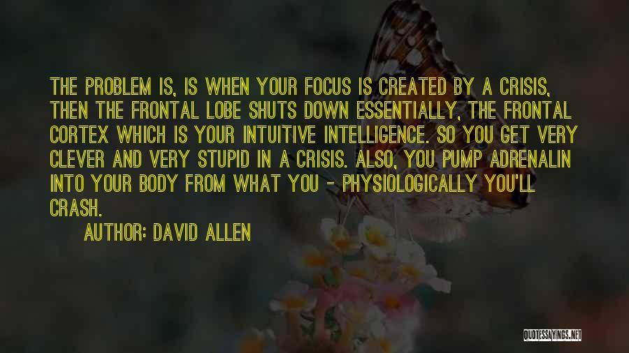 Very Intuitive Quotes By David Allen