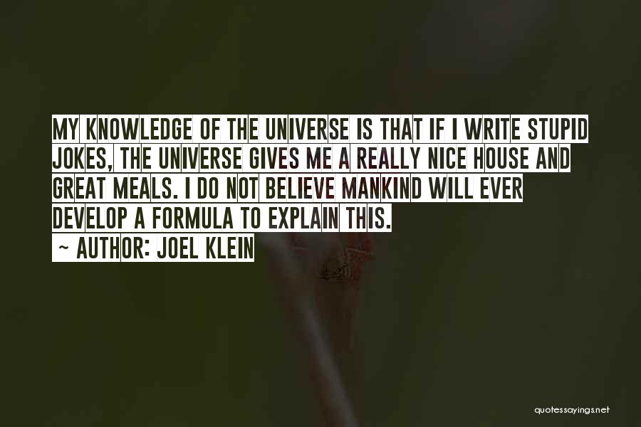 Very Nice And Funny Quotes By Joel Klein