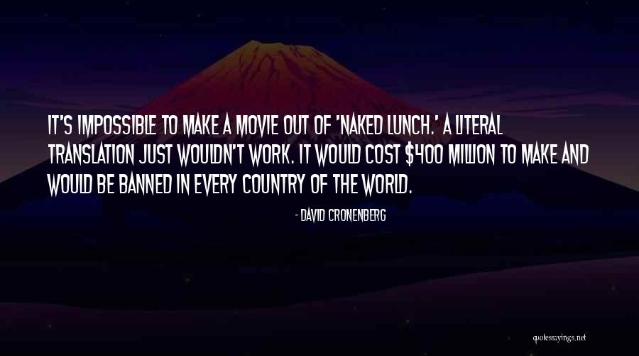 Vestiaire Quotes By David Cronenberg Vestiaire Quotes By David Cronenberg