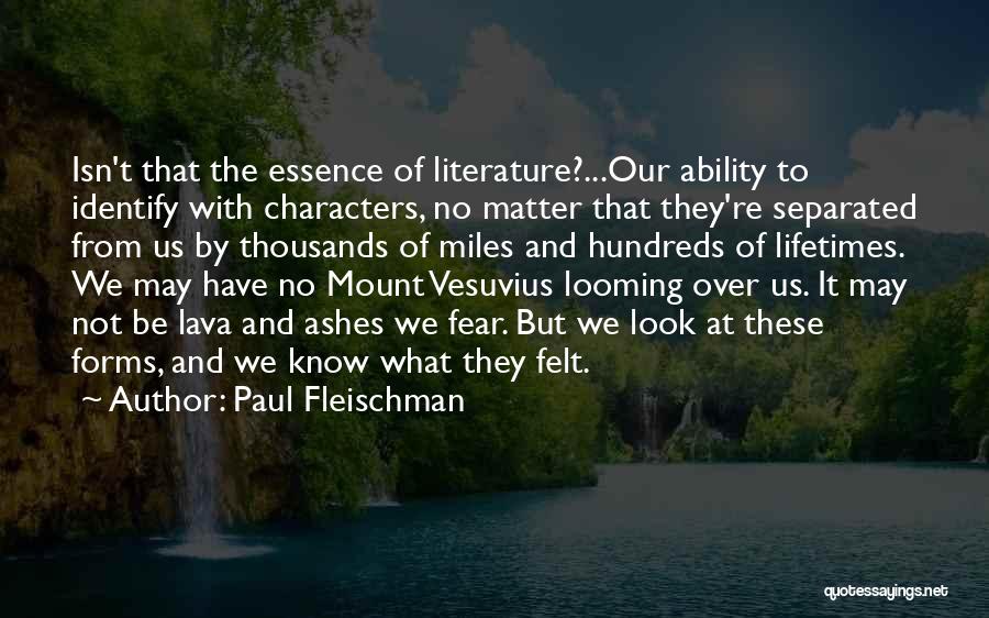 Vesuvius Quotes By Paul Fleischman