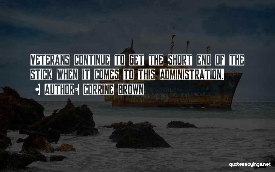 Veterans Administration Quotes By Corrine Brown