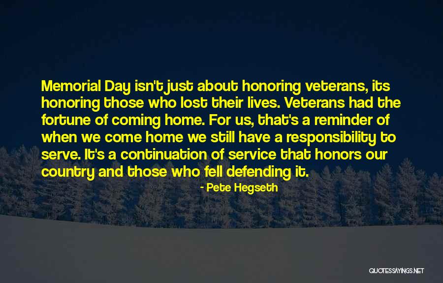 Veterans Day Day Quotes By Pete Hegseth