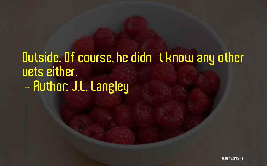 Vets Quotes By J.L. Langley