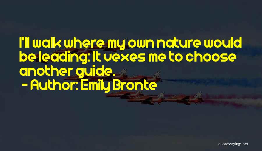 Vexes Quotes By Emily Bronte