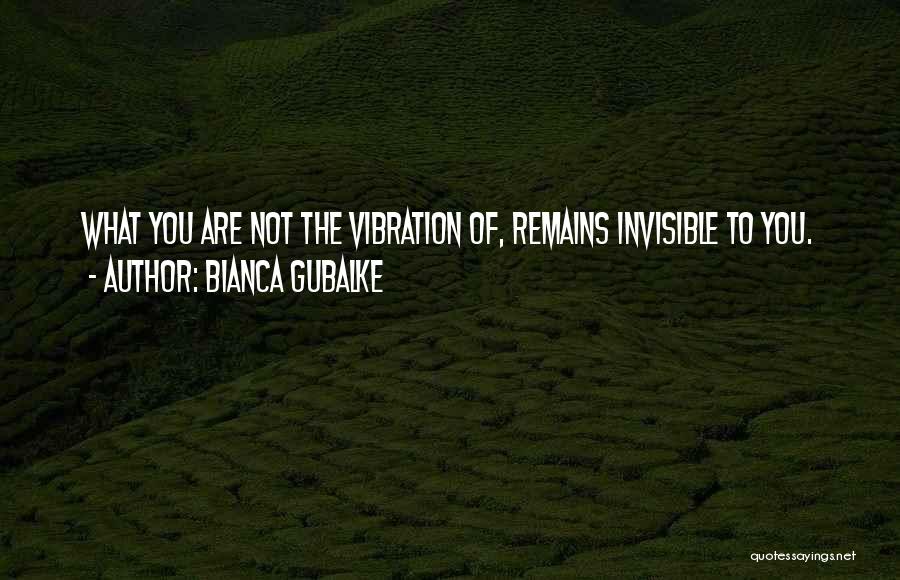 Vibration Quotes By Bianca Gubalke