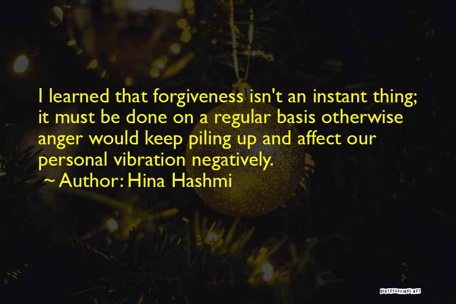 Vibration Quotes By Hina Hashmi
