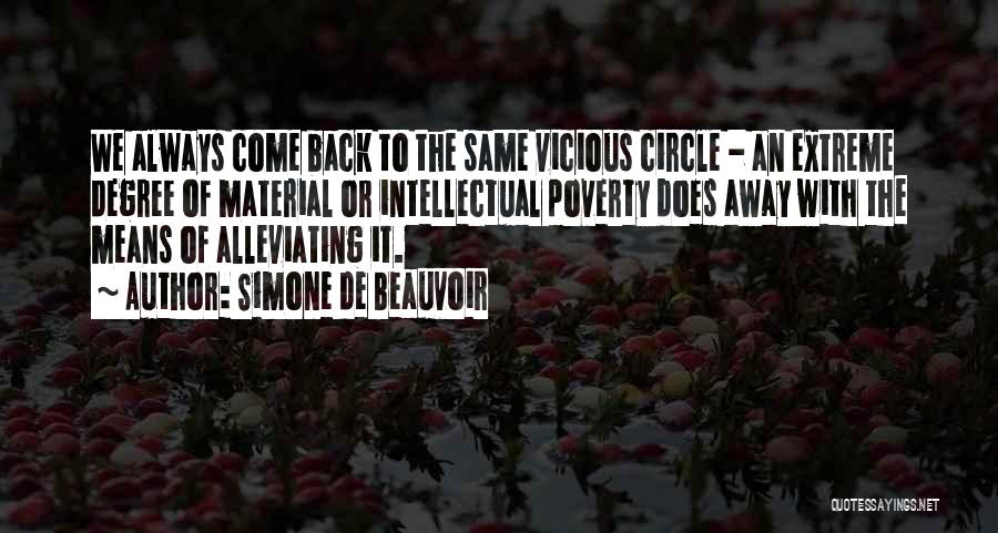 Vicious Circle Quotes By Simone De Beauvoir