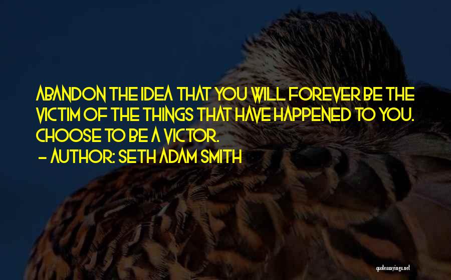 Victim Mentality Quotes By Seth Adam Smith