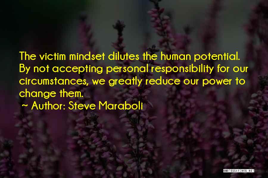 Victim Mindset Quotes By Steve Maraboli