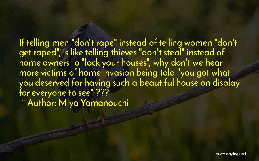 Victim Of Violence Quotes By Miya Yamanouchi