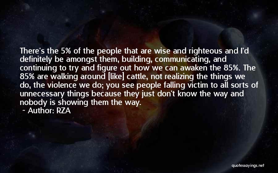 Victim Of Violence Quotes By RZA