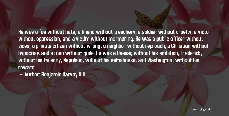 Victim Or Victor Quotes By Benjamin Harvey Hill