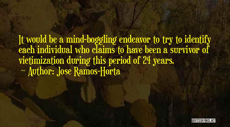 Victimization Quotes By Jose Ramos-Horta