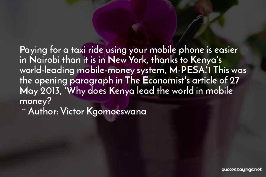 Victor Kgomoeswana Quotes 2202929