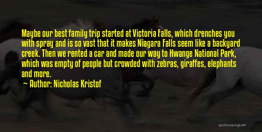 Victoria Falls Quotes By Nicholas Kristof