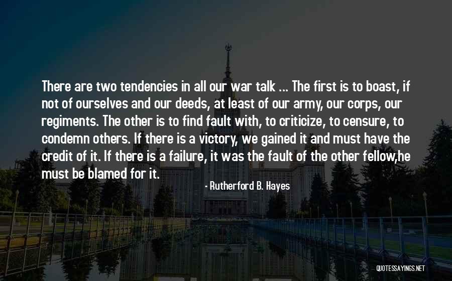 Victory And Failure Quotes By Rutherford B. Hayes Victory And Failure Quotes By Rutherford B. Hayes