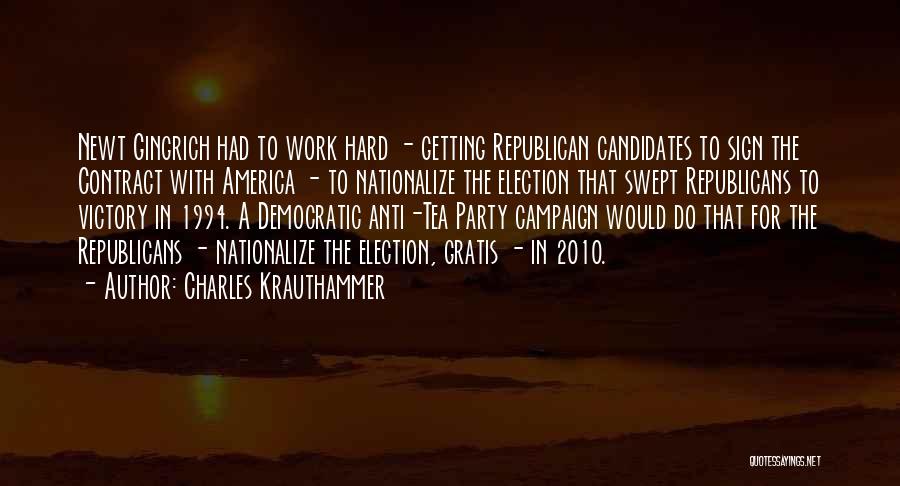 Victory And Hard Work Quotes By Charles Krauthammer
