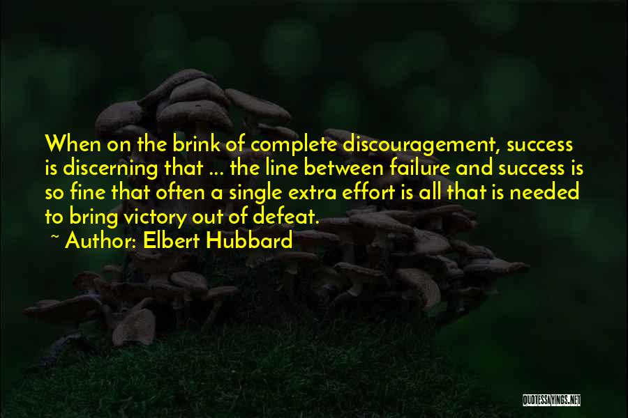 Victory And Success Quotes By Elbert Hubbard