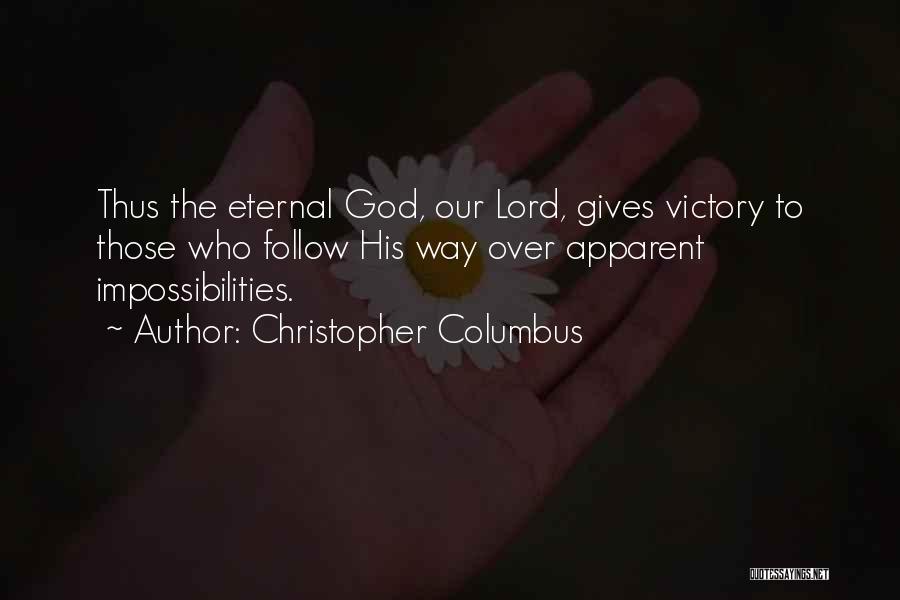 Victory God Quotes By Christopher Columbus