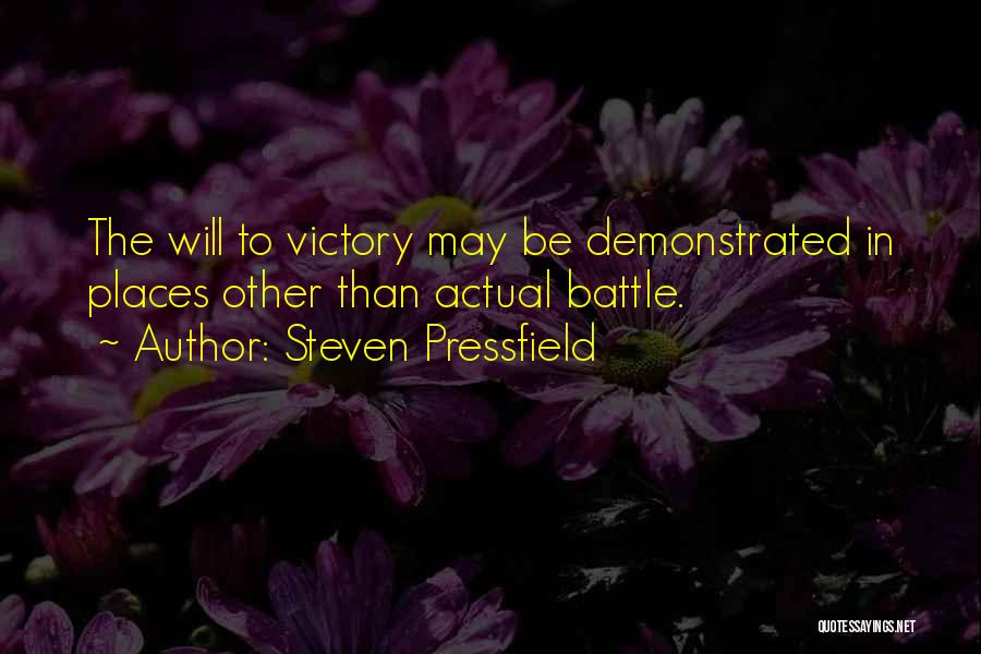 Victory In Battle Quotes By Steven Pressfield