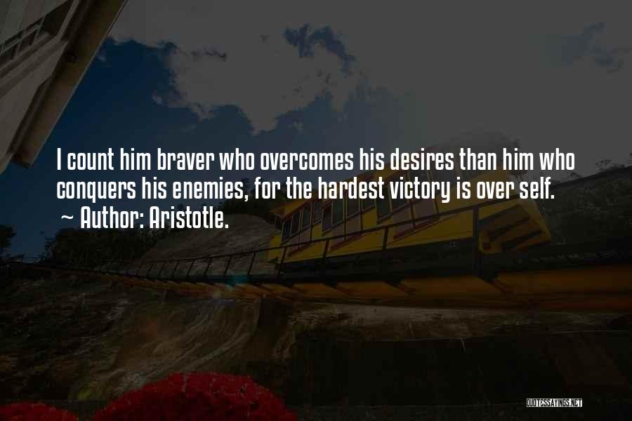 Victory Over Self Quotes By Aristotle.