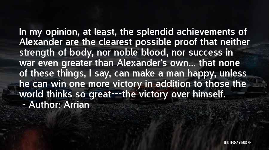 Victory Over Self Quotes By Arrian