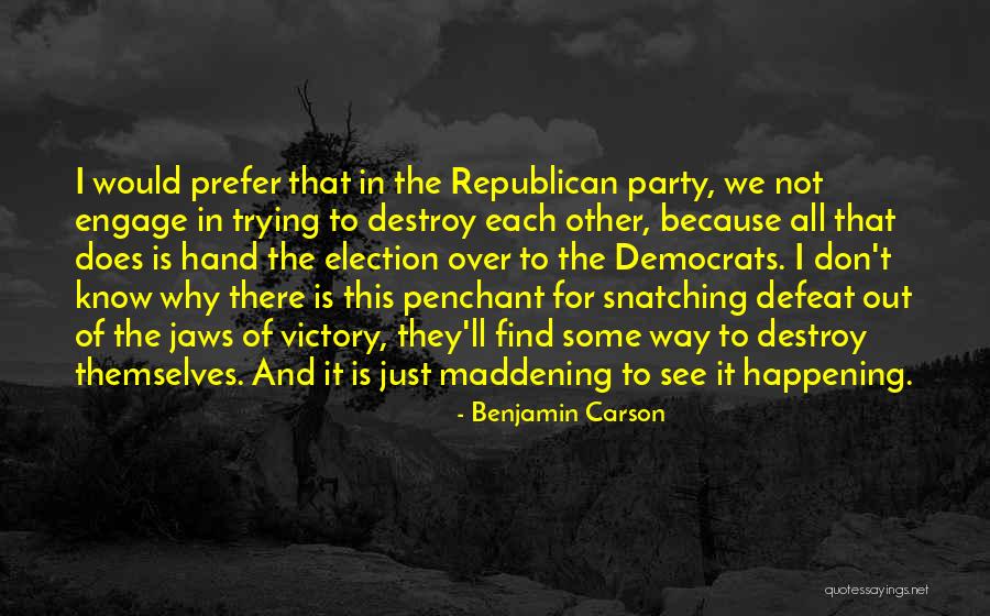 Victory Party Quotes By Benjamin Carson Victory Party Quotes By Benjamin Carson
