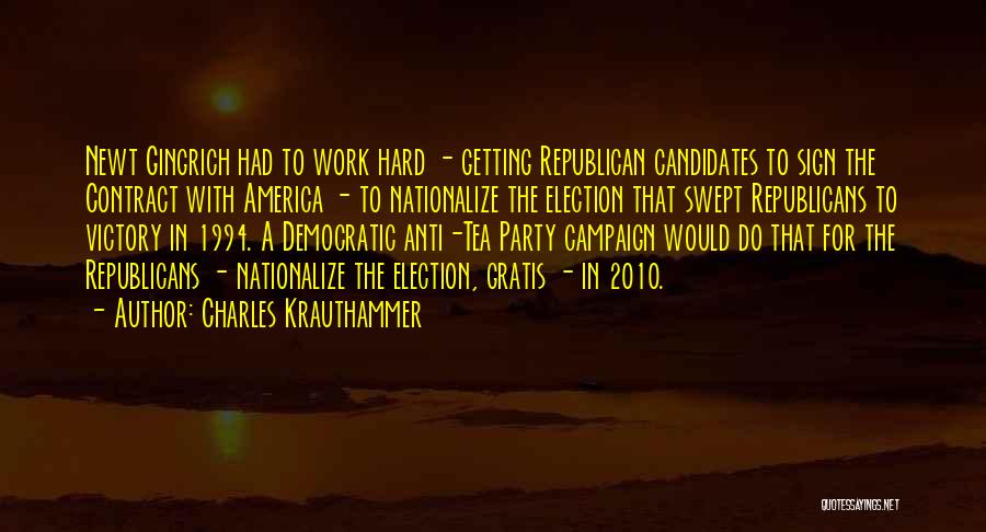Victory Party Quotes By Charles Krauthammer