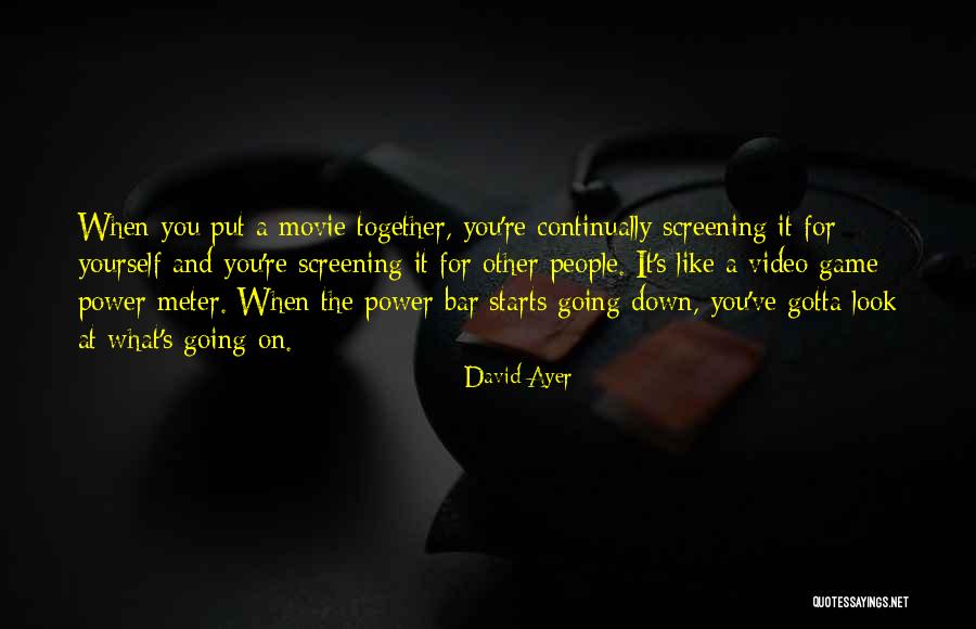 Video Game Quotes By David Ayer