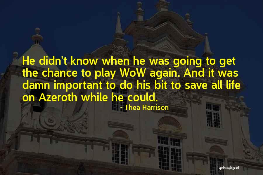 Video Games And Life Quotes By Thea Harrison