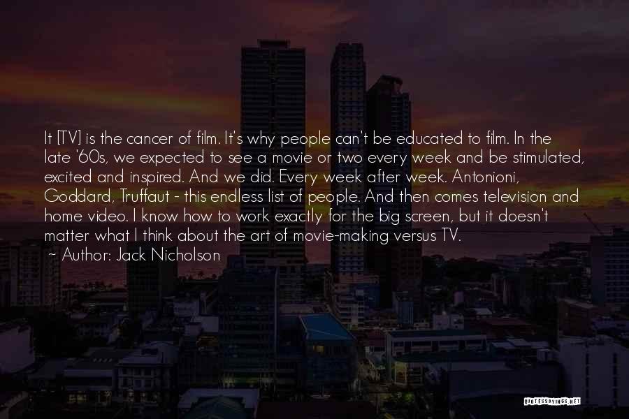 Video Making Quotes By Jack Nicholson