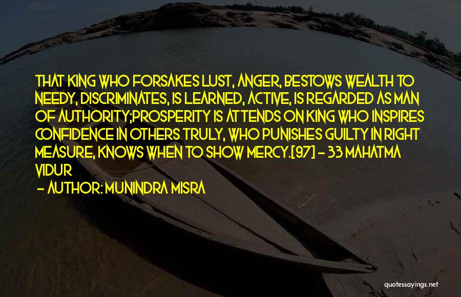 Vidur Niti Quotes By Munindra Misra