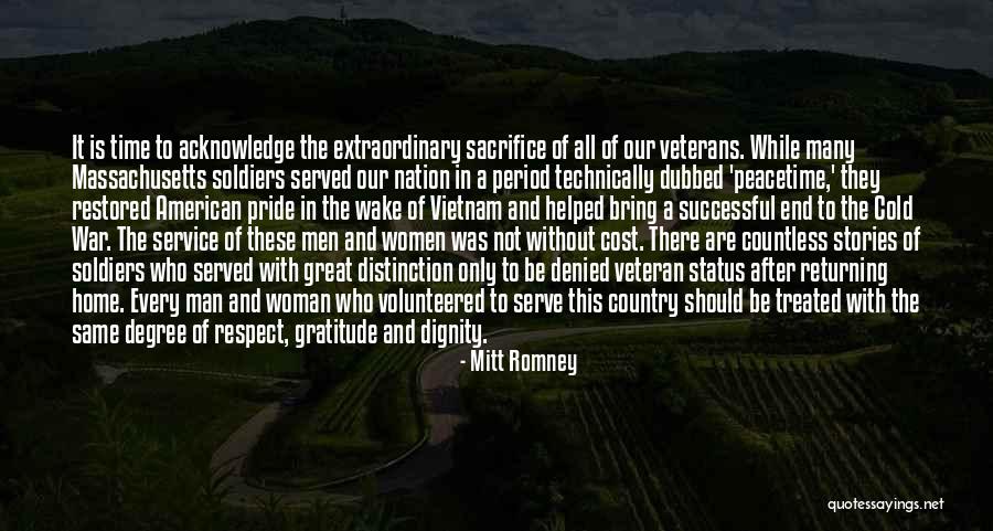 Vietnam War Soldiers Quotes By Mitt Romney